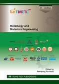 Pinwanich |  Metallurgy and Materials Engineering | Sonstiges |  Sack Fachmedien