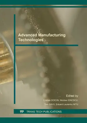 Doicin / Ionescu / Savu |  Advanced Manufacturing Technologies | Sonstiges |  Sack Fachmedien