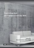 Nenad?lov? / Johov? |  Proceedings from 22nd Czech Concrete Day 2015 | Sonstiges |  Sack Fachmedien