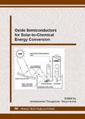 Thangadurai / Ikuma |  Oxide Semiconductors for Solar-to-Chemical Energy Conversion | Sonstiges |  Sack Fachmedien
