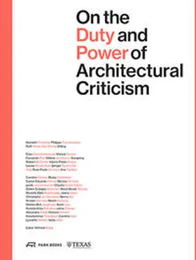 Wang |  On the Duty and Power of Architectural Criticism | Buch |  Sack Fachmedien