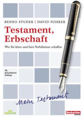 Studer / Fuhrer | Testament, Erbschaft | Buch | 978-3-03875-438-1 | sack.de