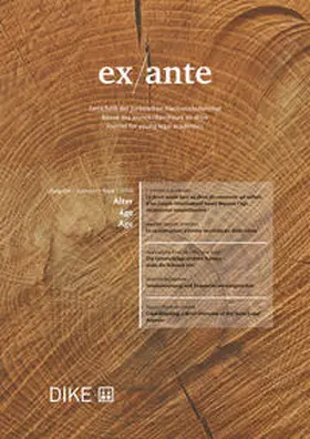 Bernet / Ehrenzeller / Gertsch |  ex/ante 1/2018 Alter | Buch |  Sack Fachmedien