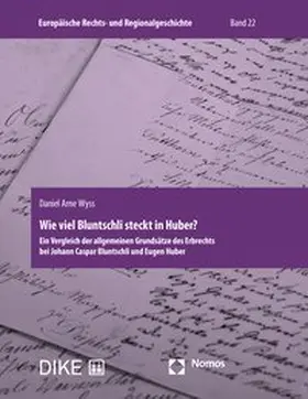 Wyss |  Wie viel Bluntschli steckt in Huber? | Buch |  Sack Fachmedien