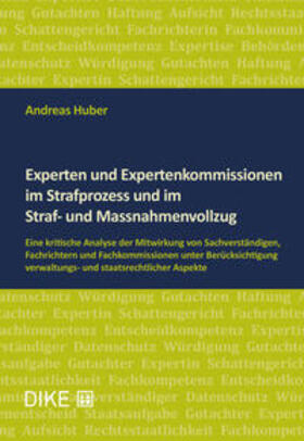 Huber | Experten und Expertenkommissionen im Strafprozess und im Straf- und Massnahmenvollzug | Buch | 978-3-03891-062-6 | sack.de