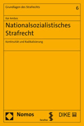 Ambos | Nationalsozialistisches Strafrecht | Buch | 978-3-03891-096-1 | sack.de