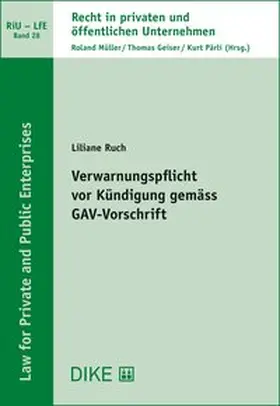 Ruch |  Verwarnungspflicht vor Kündigung gemäss GAV-Vorschrift | Buch |  Sack Fachmedien