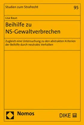 Baun | Beihilfe zu NS-Gewaltverbrechen | Buch | sack.de