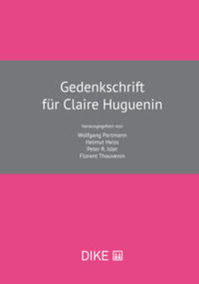Portmann / Heiss / Isler |  Gedenkschrift für Claire Huguenin | Buch |  Sack Fachmedien