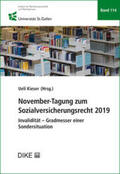 Kieser / Egli |  November-Tagung zum Sozialversicherungsrecht 2019 | Buch |  Sack Fachmedien