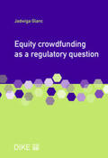 Glanc |  Equity crowdfunding as a regulatory question | Buch |  Sack Fachmedien