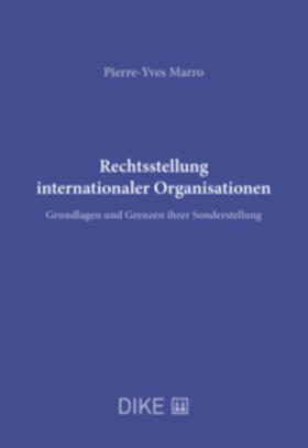 Marro | Rechtsstellung internationaler Organisationen | Buch | sack.de