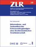Sahranavard |  Informations- und Auskunftsrechte Ermessensbegünstigter einer liechtensteinischen Treuhänderschaft | Buch |  Sack Fachmedien