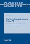 Aus der Au |  Die Verrechnungsliberierung bei der AG | Buch |  Sack Fachmedien