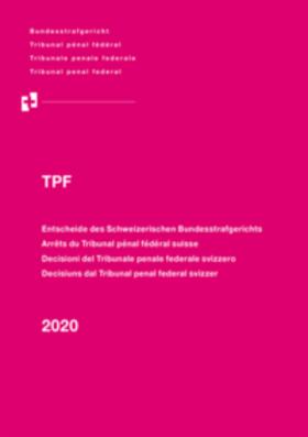 Bundesstrafgericht |  TPF 2020 | Buch |  Sack Fachmedien