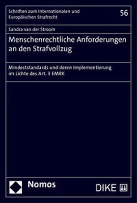 Van der Stroom |  Menschenrechtliche Anforderungen an den Strafvollzug | Buch |  Sack Fachmedien