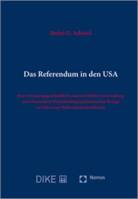 Schmid |  Das Referendum in den USA | Buch |  Sack Fachmedien