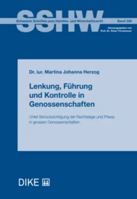 Herzog |  Lenkung, Führung und Kontrolle in Genossenschaften | Buch |  Sack Fachmedien