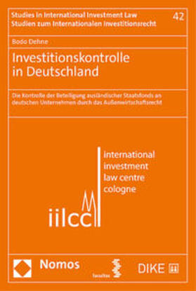 Dehne | Investitionskontrolle in Deutschland | Buch | 978-3-03891-444-0 | sack.de