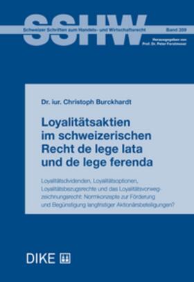 Burckhardt | Loyalitätsaktien im schweizerischen Recht de lege lata und de lege ferenda | Buch | 978-3-03891-504-1 | sack.de