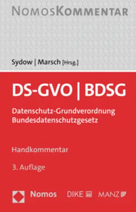 Marsch / Sydow |  DS-GVO | BDSG | Buch |  Sack Fachmedien