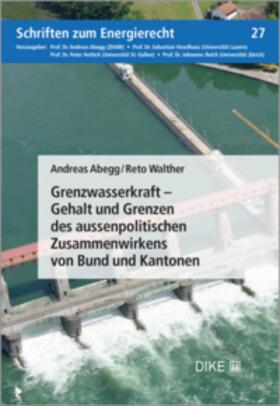 Abegg / Walther | Grenzwasserkraft – Gehalt und Grenzen des aussenpolitischen Zusammenwirkens von Bund und Kantonen | Buch | 978-3-03891-540-9 | sack.de