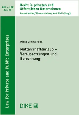 Popa |  Mutterschaftsurlaub - Voraussetzungen und Berechnung | Buch |  Sack Fachmedien