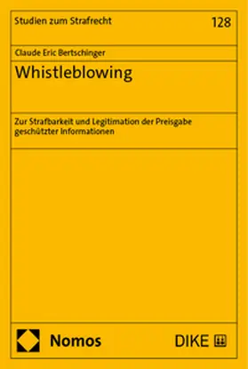 Bertschinger |  Whistleblowing | Buch |  Sack Fachmedien