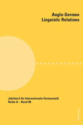 Rash / Pfalzgraf |  Anglo-German Linguistic Relations | Buch |  Sack Fachmedien