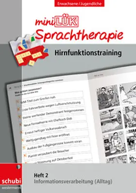 Steiner / Zöllner |  miniLÜK-Sprachtherapie Heft 2 - Hirnfunktionstraining | Buch |  Sack Fachmedien