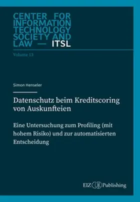 Henseler |  Datenschutz beim Kreditscoring von Auskunfteien | Buch |  Sack Fachmedien