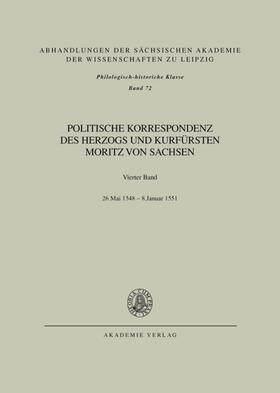 Wartenberg / Herrmann |  Bd. IV: 26. Mai 1548 ¿ Januar 1551 | Buch |  Sack Fachmedien