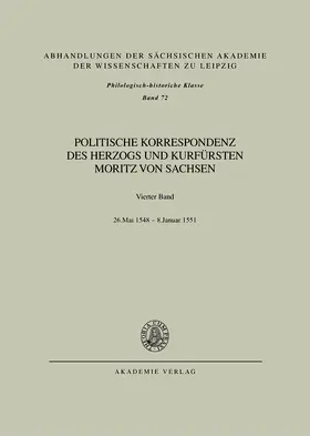 Herrmann / Wartenberg |  Bd. IV: 26. Mai 1548 - Januar 1551 | Buch |  Sack Fachmedien