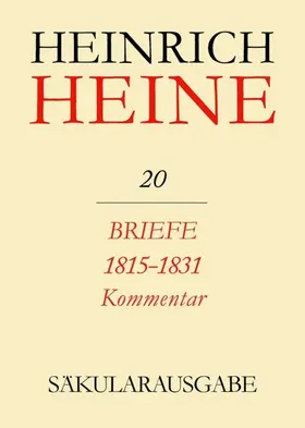 Eisner / Mende |  Briefe 1815-1831. Kommentar | Buch |  Sack Fachmedien