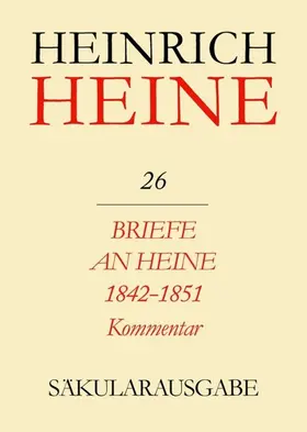 Stöcker |  Briefe an Heine 1842-1851. Kommentar | Buch |  Sack Fachmedien