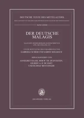 Haase / Duijvestijn / Smet |  Der deutsche Malagis nach den Heidelberger Handschriften Cpg 340 und 315 | Buch |  Sack Fachmedien