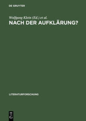 Naumann-Beyer / Klein | Nach der Aufklärung? | Buch | 978-3-05-002856-9 | sack.de