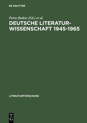 Rosenberg / Boden |  Deutsche Literaturwissenschaft 1945¿1965 | Buch |  Sack Fachmedien