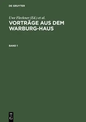 Fleckner / Kern / Recki |  Vorträge aus dem Warburg-Haus. Band 1 | Buch |  Sack Fachmedien