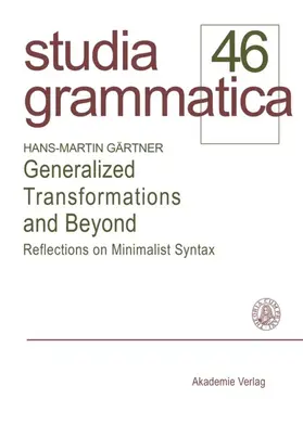 Gärtner | Generalized Transformations and Beyond | Buch | 978-3-05-003246-7 | www.sack.de