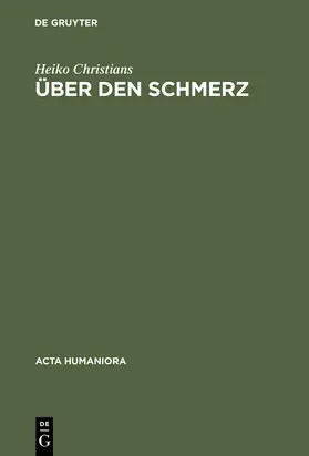 Christians |  Über den Schmerz | Buch |  Sack Fachmedien