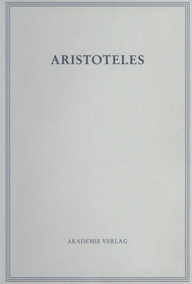 Rapp | Aristoteles Band 20/III. Die historischen Fragmente | Buch | 978-3-05-003755-4 | sack.de