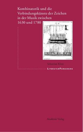 Klotz |  Kombinatorik und die Verbindungskünste der Zeichen in der Musik zwischen 1630 und 1780 | Buch |  Sack Fachmedien