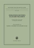 Haase / Schubert |  Johannes Rothes Elisabethleben | Buch |  Sack Fachmedien