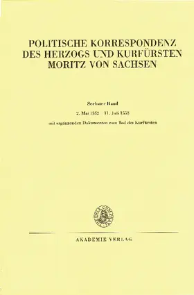 Herrmann / Winter / Wartenberg |  2. Mai 1552 ¿ 11. Juli 1553 | Buch |  Sack Fachmedien