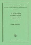 Lenz-Kemper |  Lenz-Kemper, B: Hessischen Reimpredigten | Buch |  Sack Fachmedien