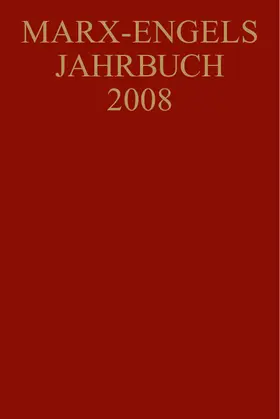  Marx-Engels-Jahrbuch 2008 | Buch |  Sack Fachmedien