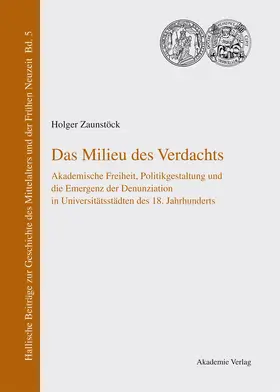 Zaunstöck |  Das Milieu des Verdachts | Buch |  Sack Fachmedien