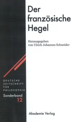 Schneider |  Der französische Hegel | eBook | Sack Fachmedien