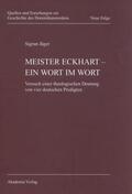 Jäger |  Meister Eckhart - ein Wort im Wort | eBook | Sack Fachmedien
